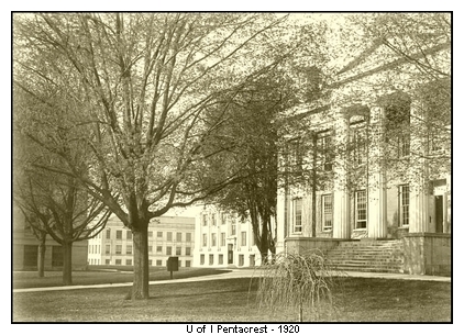 Old Capitol Building Portico circa 1920