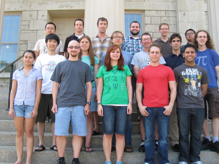 New grad students stand for a group photo in August 2012